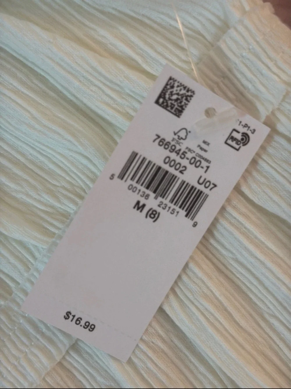 Old Navy white Ruffle Strap Tank Top